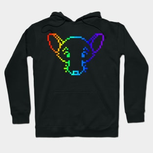 Pixelated Rad Rat (Rainbow Version) Hoodie